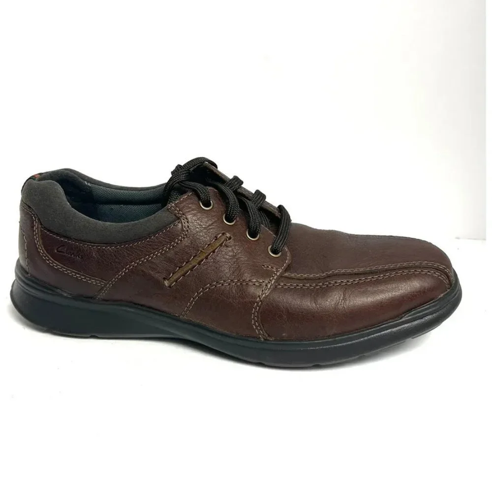Clarks Mens Cotrell Walk Brown Leather Size 11.5 M